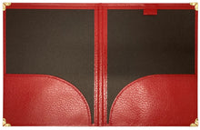 Load image into Gallery viewer, Leatherette Choral Folio with Pencil Loop (Red)