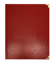 Load image into Gallery viewer, Leatherette Band Folio with Pencil Loop (Red)