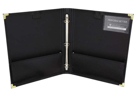 No-Straps Band / Director RingBinder with Two Expanding Pockets